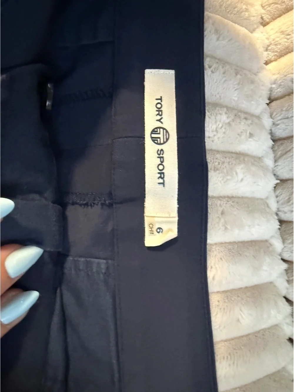 Tory Burch Sport Navy Blue Athletic Shorts Size 6
